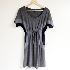 2/$20 Delirious Sweater Dress Grays Black Pockets Small